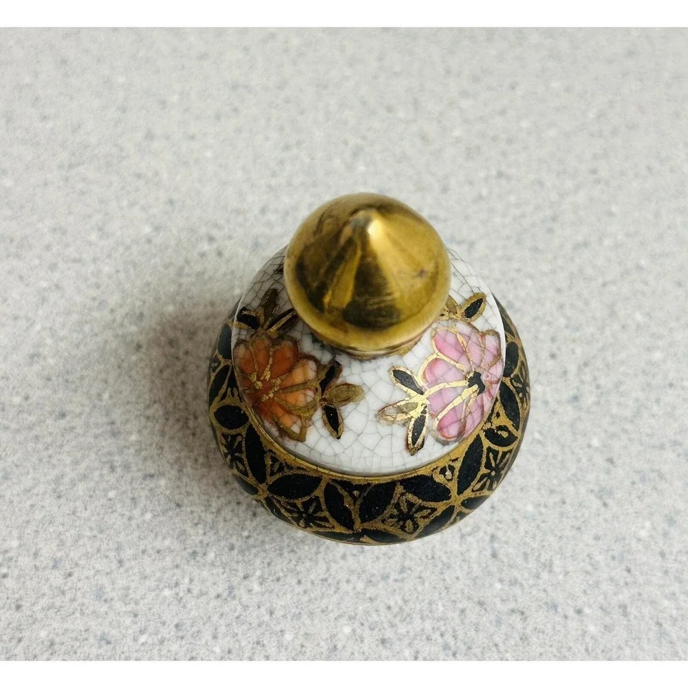 Antique Chinese Qing Dynasty Qianlong Mark Bottle Vase Famille Rose Gilt 16